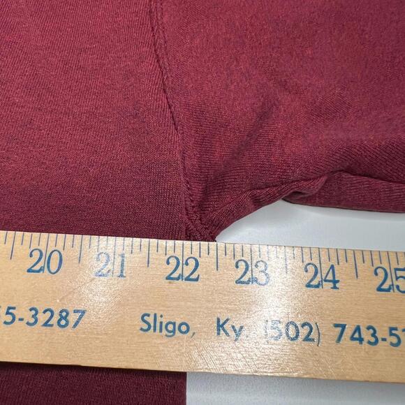 Vintage Wilson Maroon Sweatshirt Men’s Size L USA Fabric Mexico Assembled Crew - Picture 7 of 13